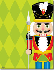 Paper So Pretty - Blank Designer Papers (Nutcracker on Green Harlequin) (DP1087)